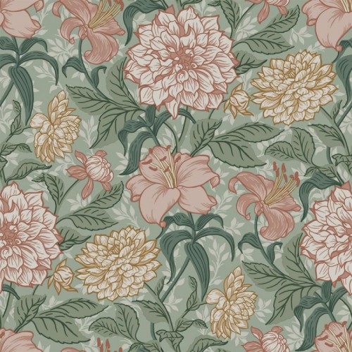Tapeta 139378 Vintage Flowers Esta Home