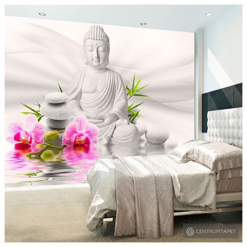 Fototapeta Budda i orchidee b-A-0011-a-b