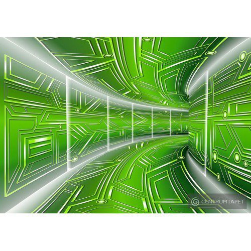 Fototapeta 10074 Zielony tunel 3D