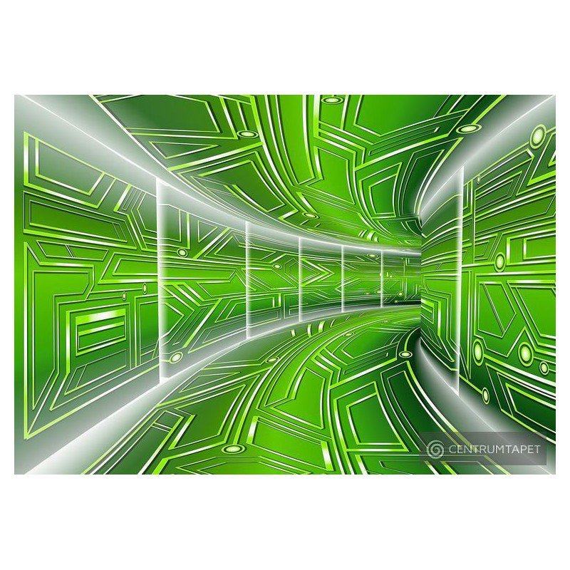 Fototapeta 10074 Zielony tunel 3D