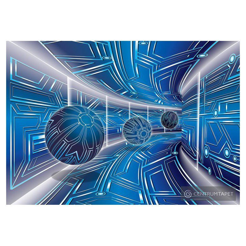 Fototapeta 10076 Tunel 3D z kulami Fototapeta 10076 Tunel 3D z kulami