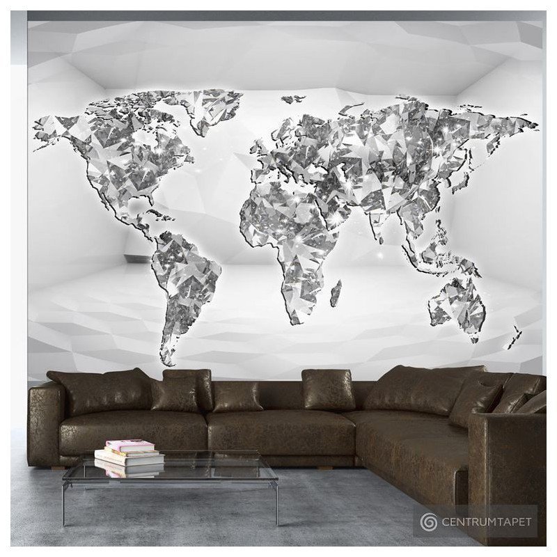 Fototapeta Diamentowa mapa k-A-0020-a-b