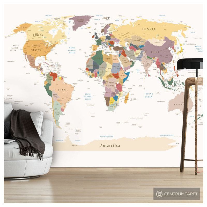 Fototapeta Mapa świata k-B-0001-a-b