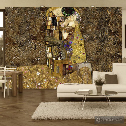 Fototapeta Klimt inspiracja - Złoty pocałunek l-A-0001-a-b