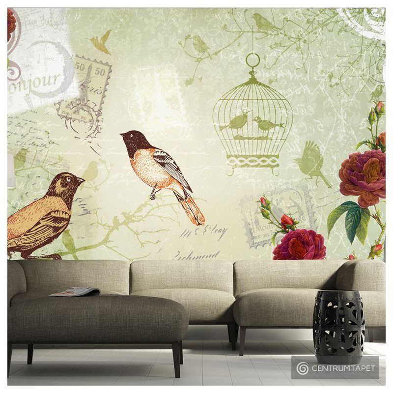 Fototapeta Vintage birds 10110905-14