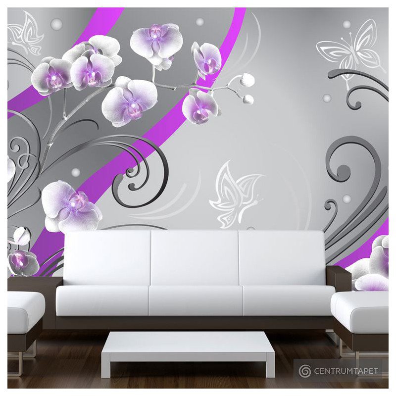Fototapeta Purpurowe orchidee - wariacja 10110906-26