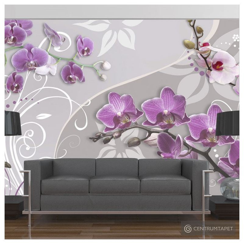 Fototapeta Lot purpurowych orchidei 10110906-32 Fototapeta Lot purpurowych orchidei 10110906-32