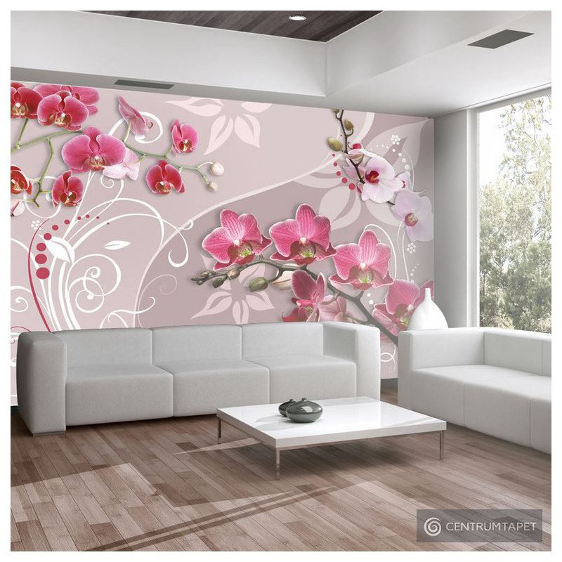 Fototapeta Lot różowych orchidei 10110906-33