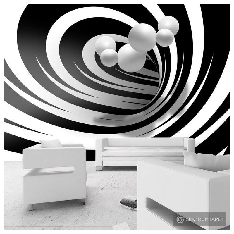Fototapeta Zakręceni w bieli i czerni a-A-0161-a-a