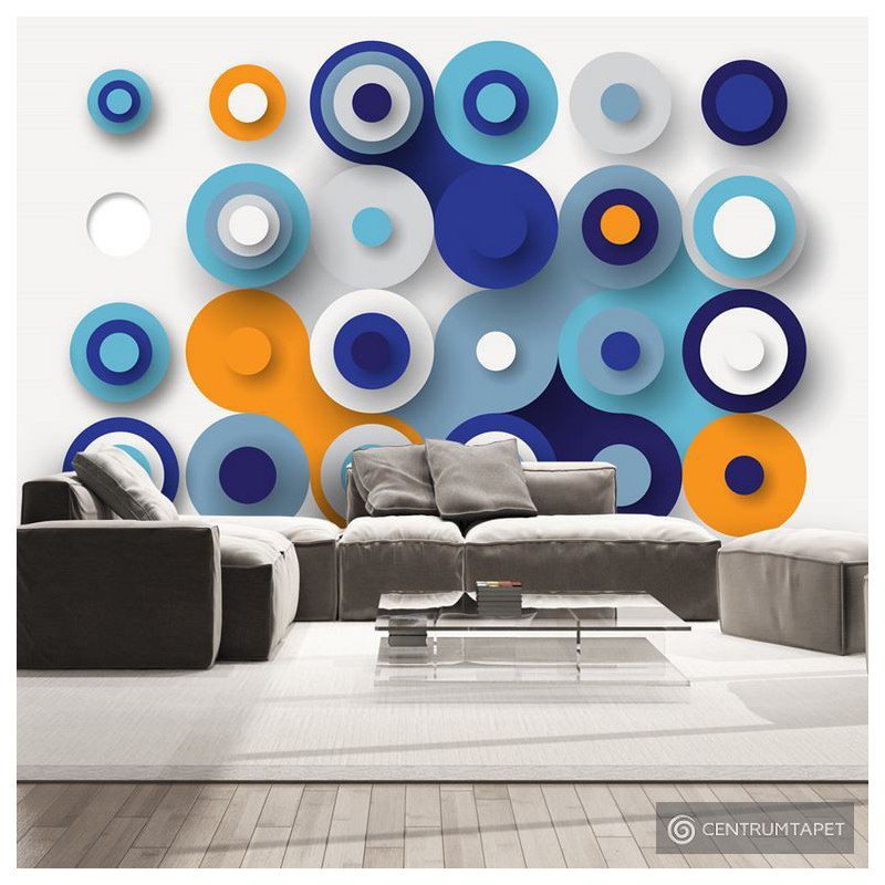 Fototapeta Geometria niebieskiego koła f-A-0351-a-a