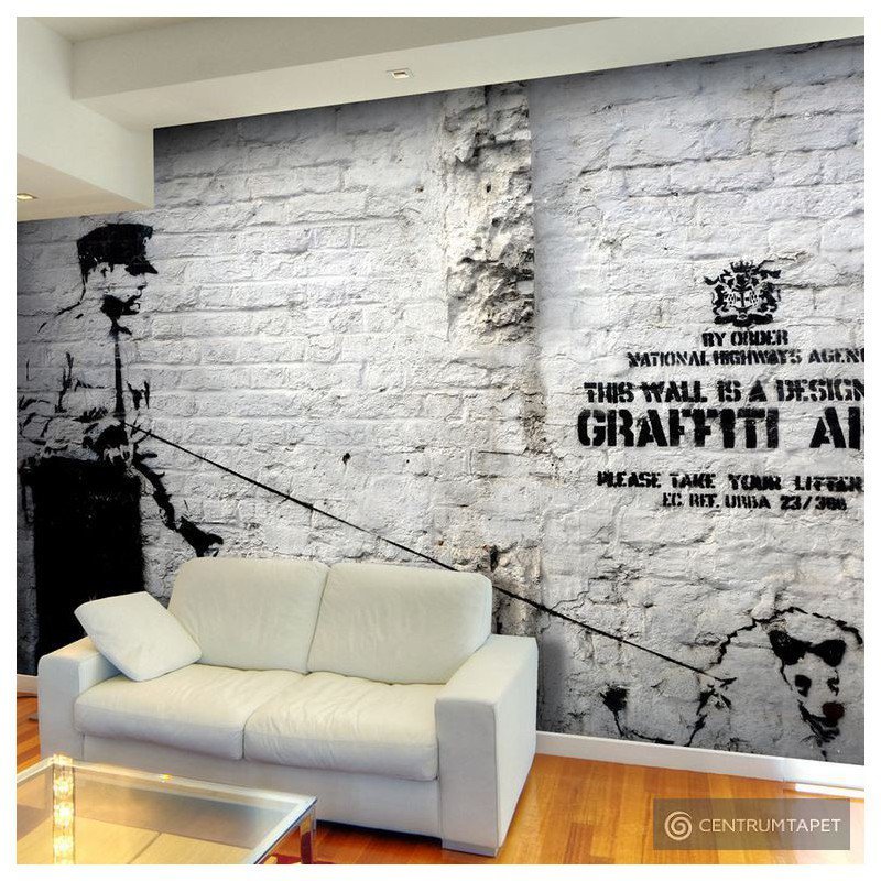 Fototapeta Banksy - Graffiti Area h-A-0042-a-a Fototapeta Banksy - Graffiti Area h-A-0042-a-a