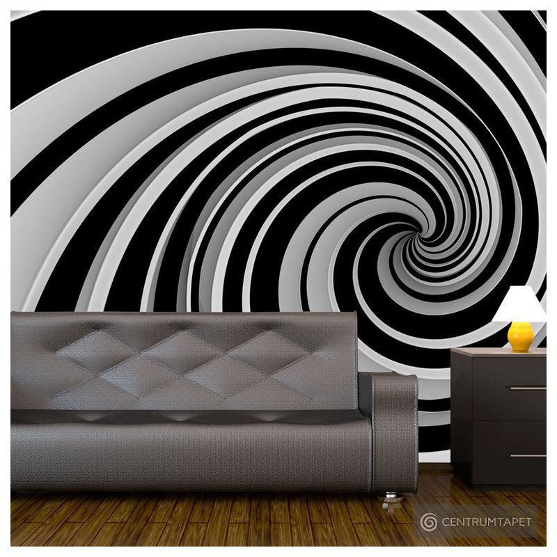 Fototapeta Black and white swirl 100401-14