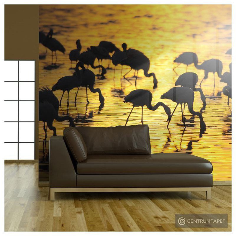 Fototapeta Kenia - flamingi na jeziorze Nakuru 100403-82