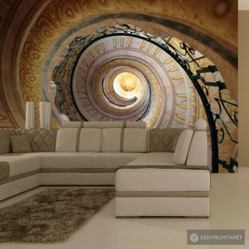 Fototapeta Decorative spiral stairs 100404-34