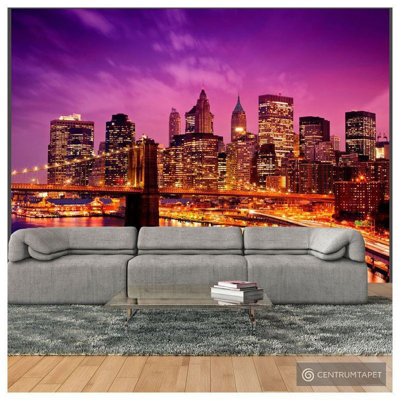 Fototapeta Manhattan i Most Brookliński nocą 100404-4