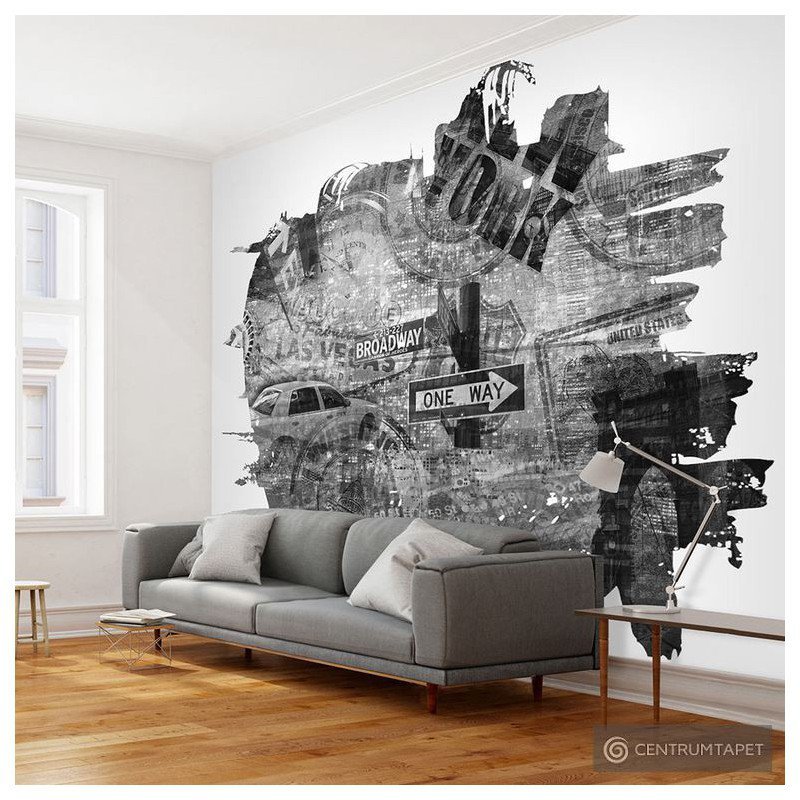 Fototapeta Black-and-white New York collage 10040904-58