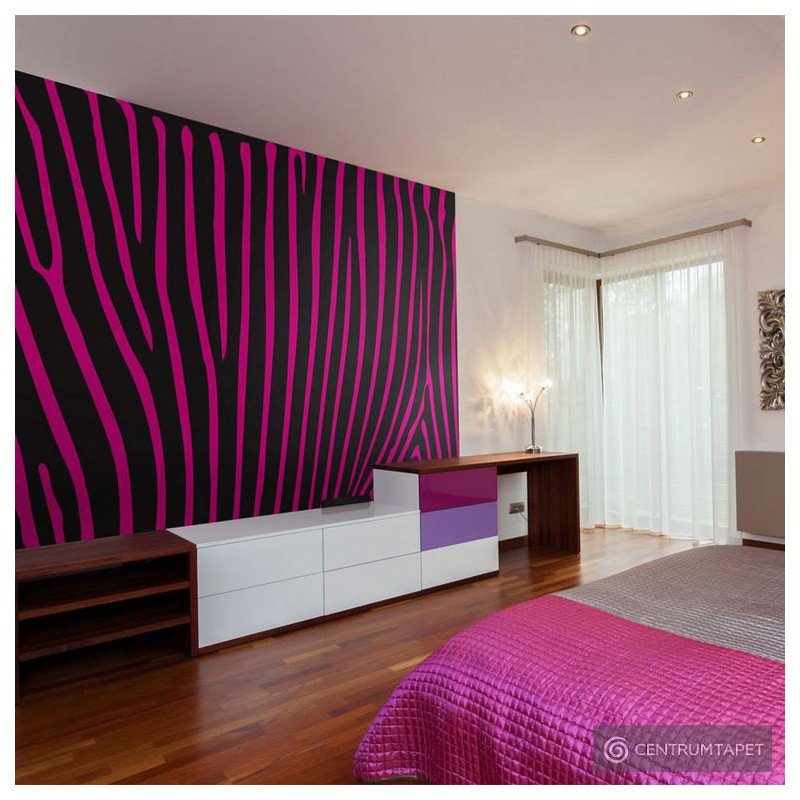 Fototapeta Zebra pattern (fioletowy) 10040905-125