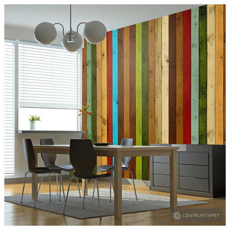 Fototapeta Wooden rainbow 10040905-130