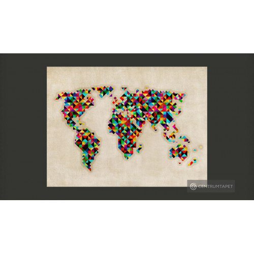 Fototapeta World Map - a...