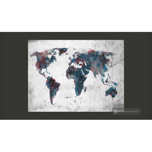 Fototapeta World map on the...