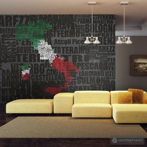 Fototapeta Text map of Italy 10060910-11