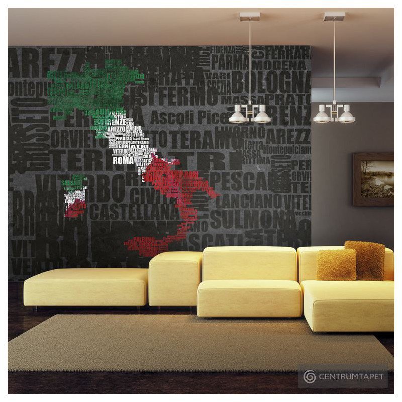 Fototapeta Text map of Italy 10060910-11