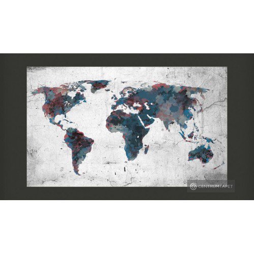 Fototapeta World map on the...