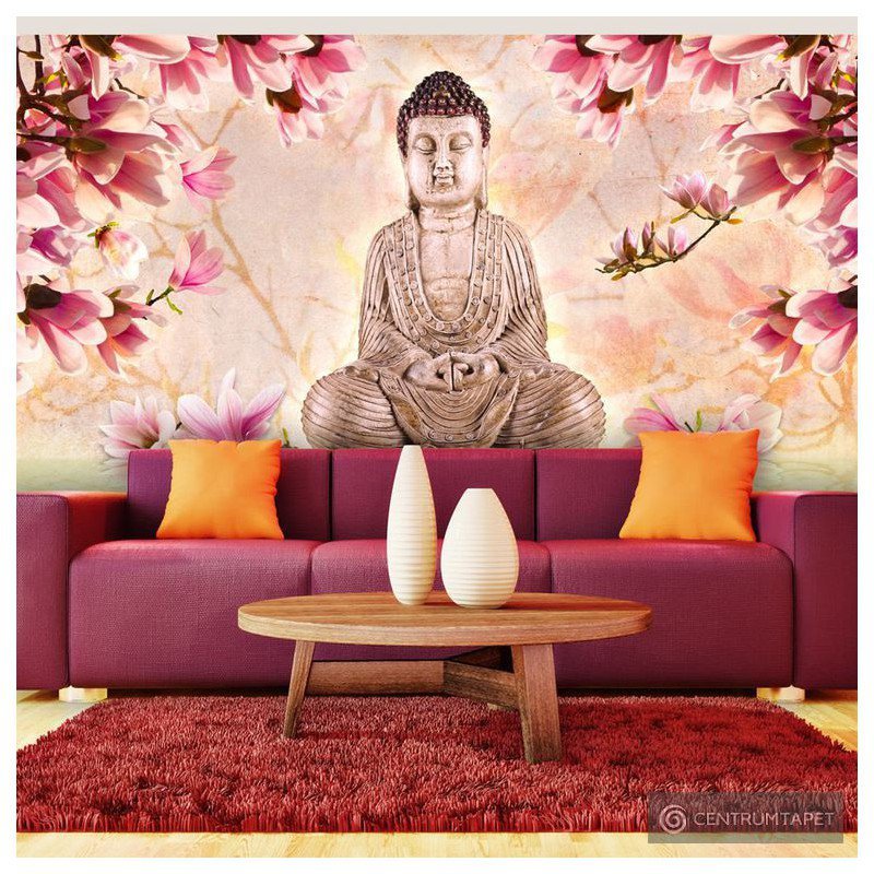 Fototapeta Budda i magnolia 10070907-2