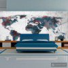 Fototapeta World map on the wall 10070910-2