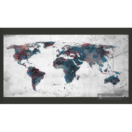 Fototapeta World map on the...