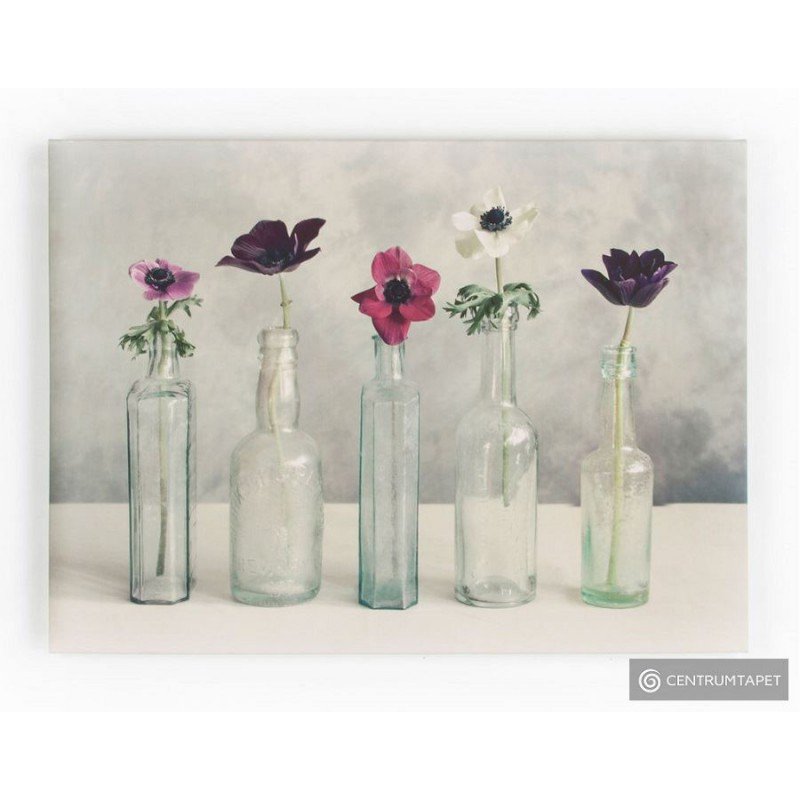 Obraz 40-619 Kwiaty w szklanych wazonach Graham&Brown