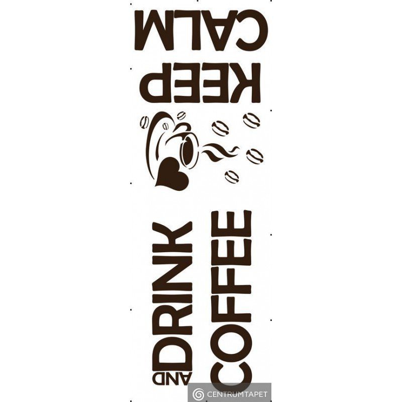 Naklejka ścienna SPN67TD Keep Calm and Drink Coffee