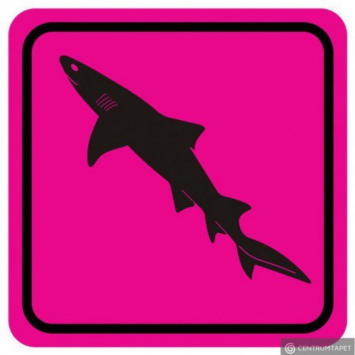 Naklejka ścienna SPN87WS Pink Shark II