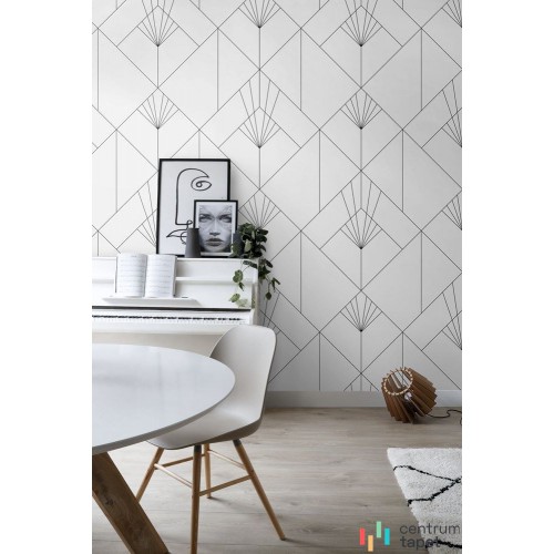 Fototapetaa 138534 Black & White with a splash of gold Esta Home