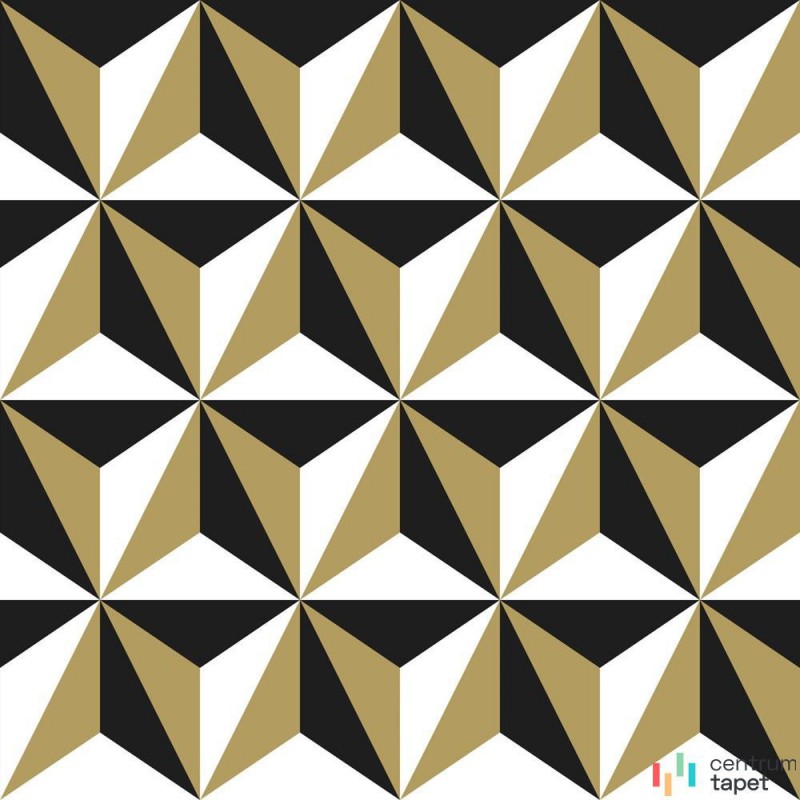 Tapeta 139118 Black & White with a splash of gold Esta Home