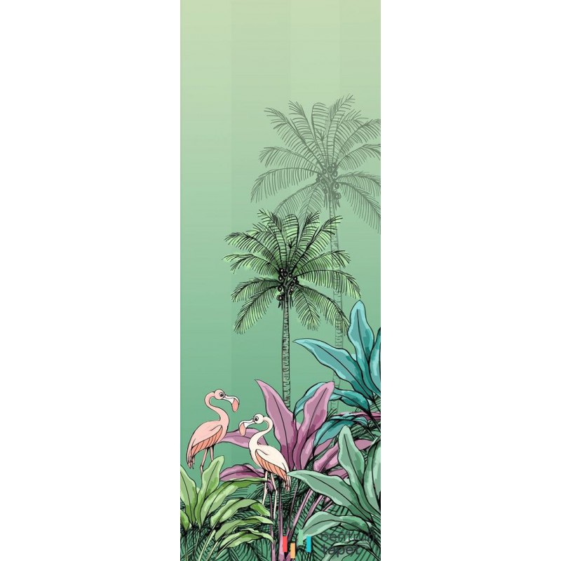 Fototapeta DX2-018 Jungle Flamingo