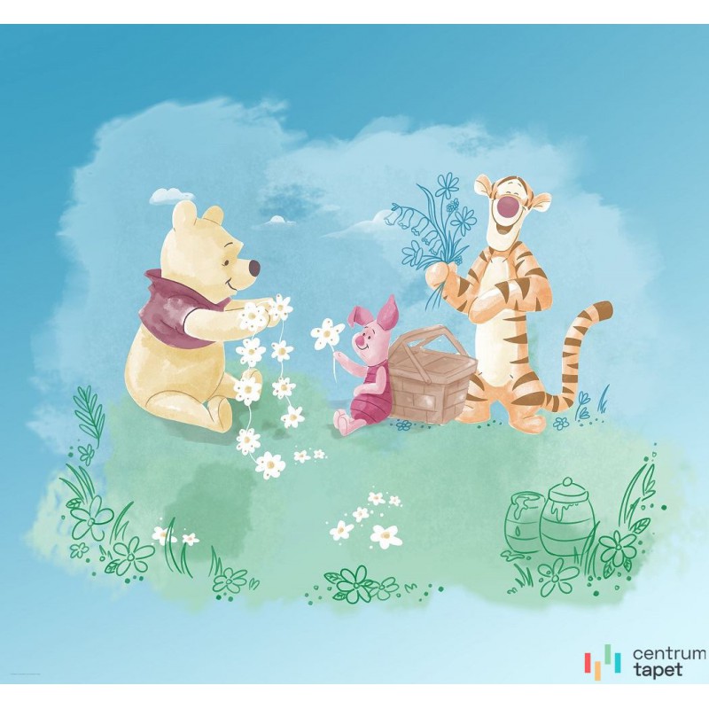 Fototapeta DX6-033 Winnie Pooh Picnic Fototapeta DX6-033 Winnie Pooh Picnic