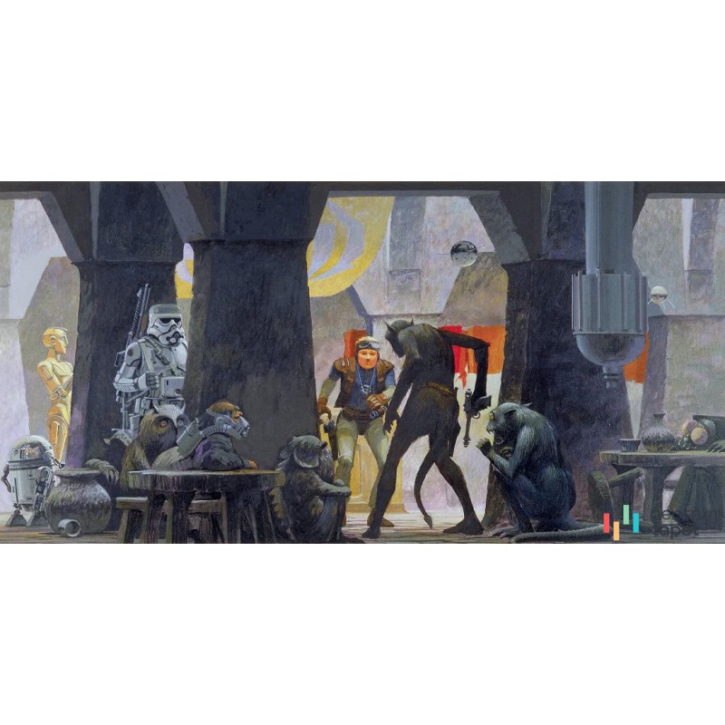 Fototapeta DX10-060 Star Wars Classic RMQ Mos Eisley Streets