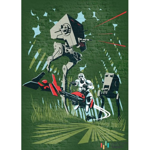 Fototapeta DX4-036 Star Wars Classic Concrete Endor