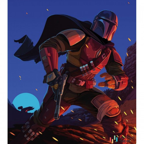 Fototapeta DX5-087 Star Wars The Mandalorian Big Ambush