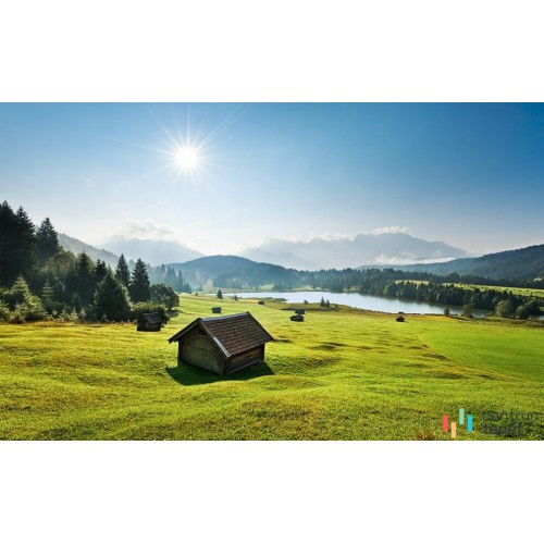 Fototapeta SHX9-009 Bergwiese vor Karwendel