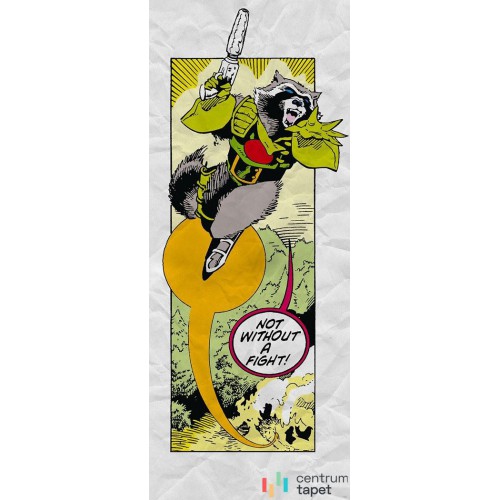 Fototapeta IADX2-072 Guardians Retro Comic Rocket Raccoon