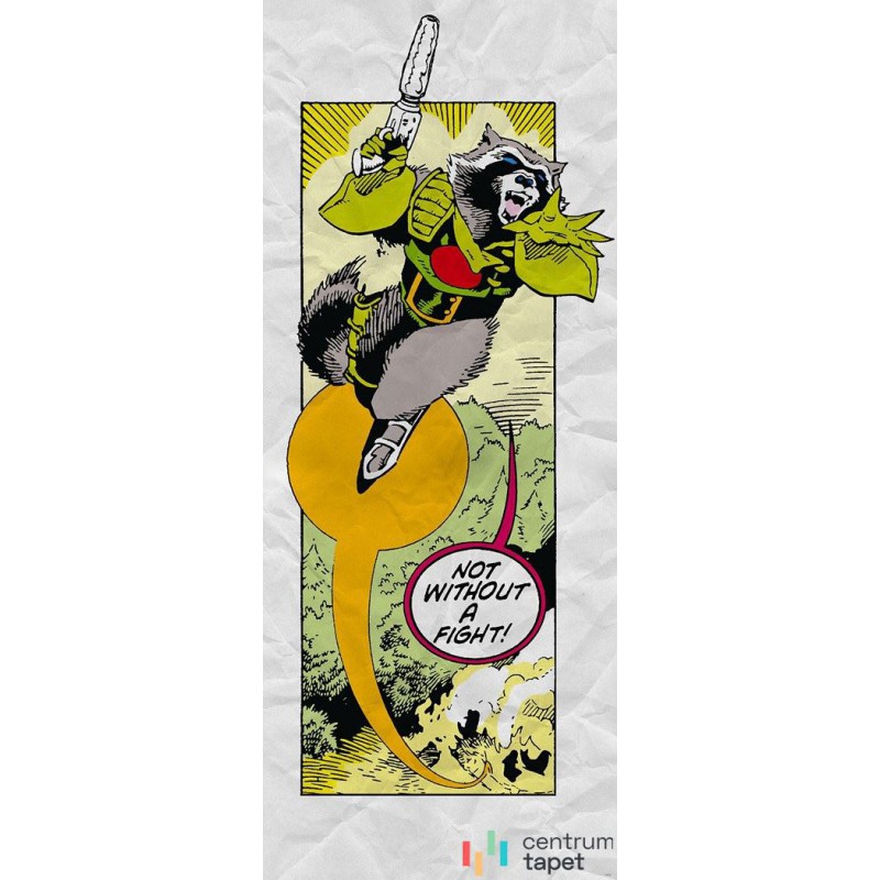 Fototapeta IADX2-072 Guardians Retro Comic Rocket Raccoon