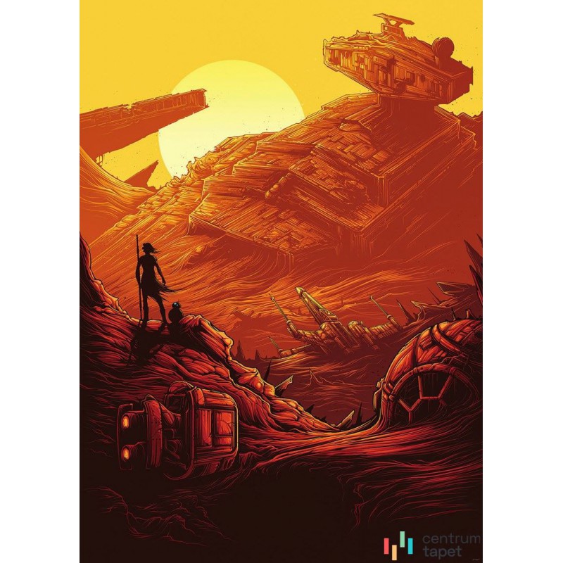 Fototapeta IADX4-027 Star Wars Jakku Star Destroyer