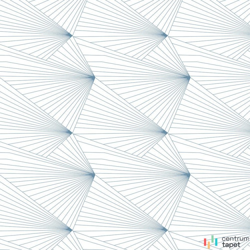 Tapeta Fanfrenchlightbluewhite Erica Wakerly Erica Wakerly