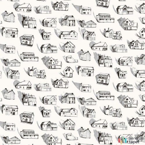 Tapeta Housesblackgreycream Erica Wakerly Erica Wakerly