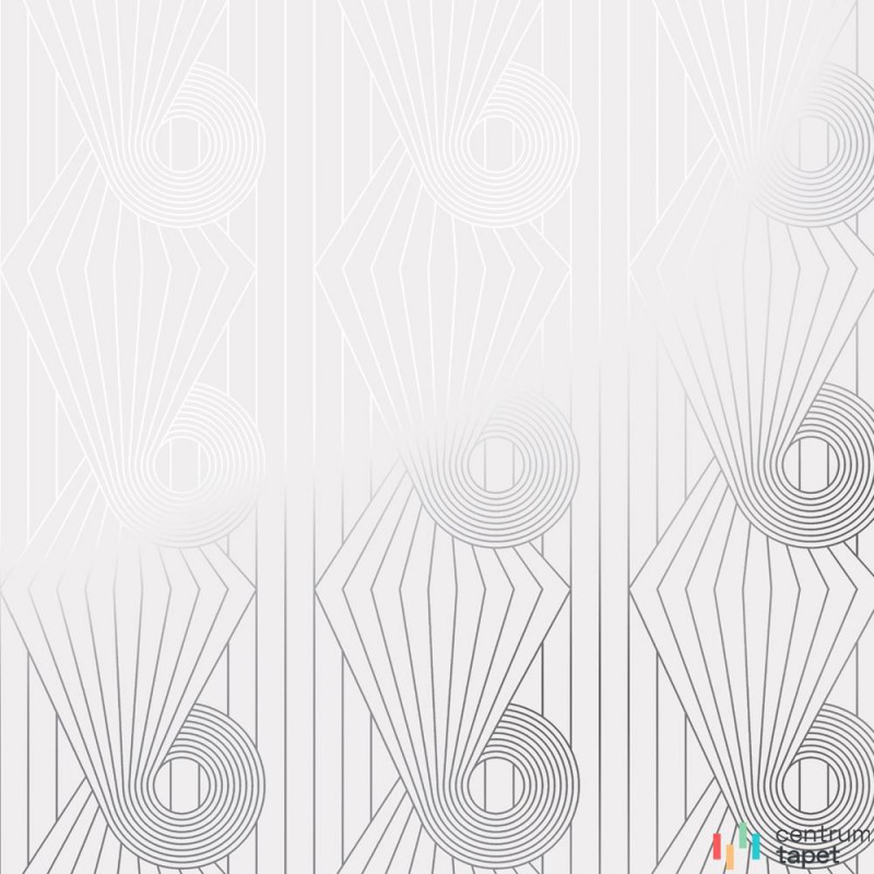 Tapeta Minispiralsilverwhite Erica Wakerly Erica Wakerly