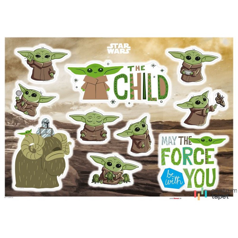 Naklejki na ścianę Mandalorian Founding Grogu 1 Naklejki na ścianę Mandalorian Founding Grogu 1