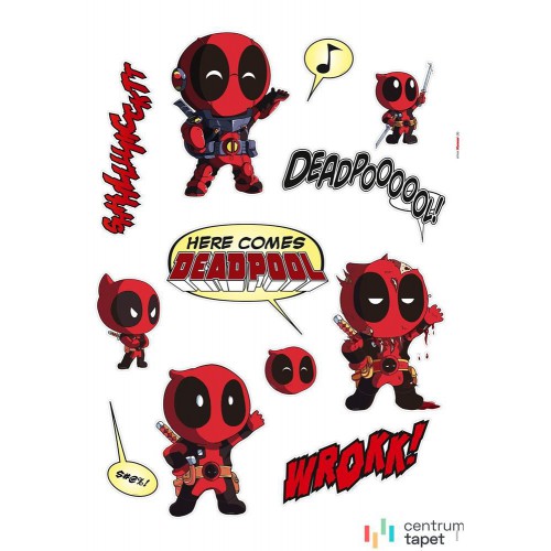 Naklejki na ścianę Deadpool Cute 1