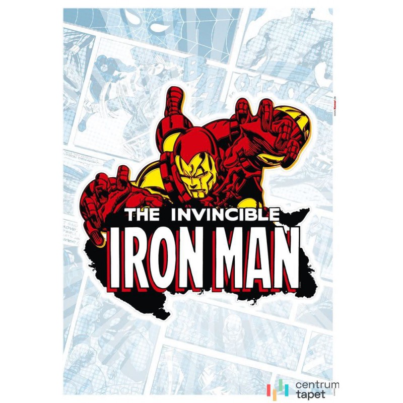 Naklejka na ścianę Iron Man Comic Classic 1